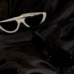 Stylish Black and White Sunglasses